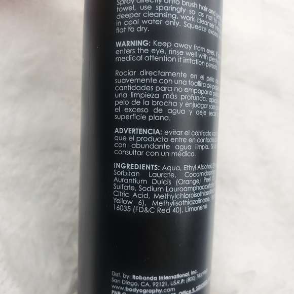 Bodyography Makeup Brush Cleaner Spray Full Size NEW - Picture 2 of 5